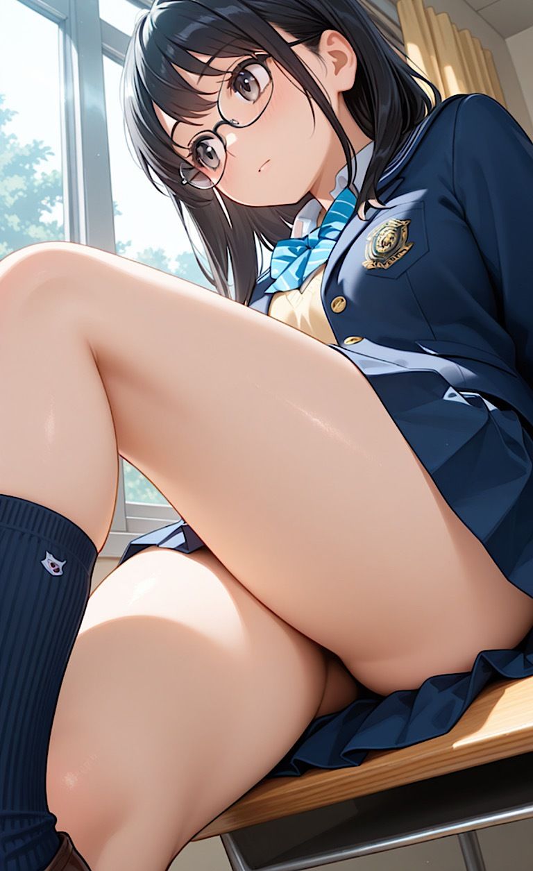 【眼鏡マジメ優等生426枚】結局1番エロいのは眼鏡をかけたマジメ優等生の自然体のエロさ！ - サンプル画像 2