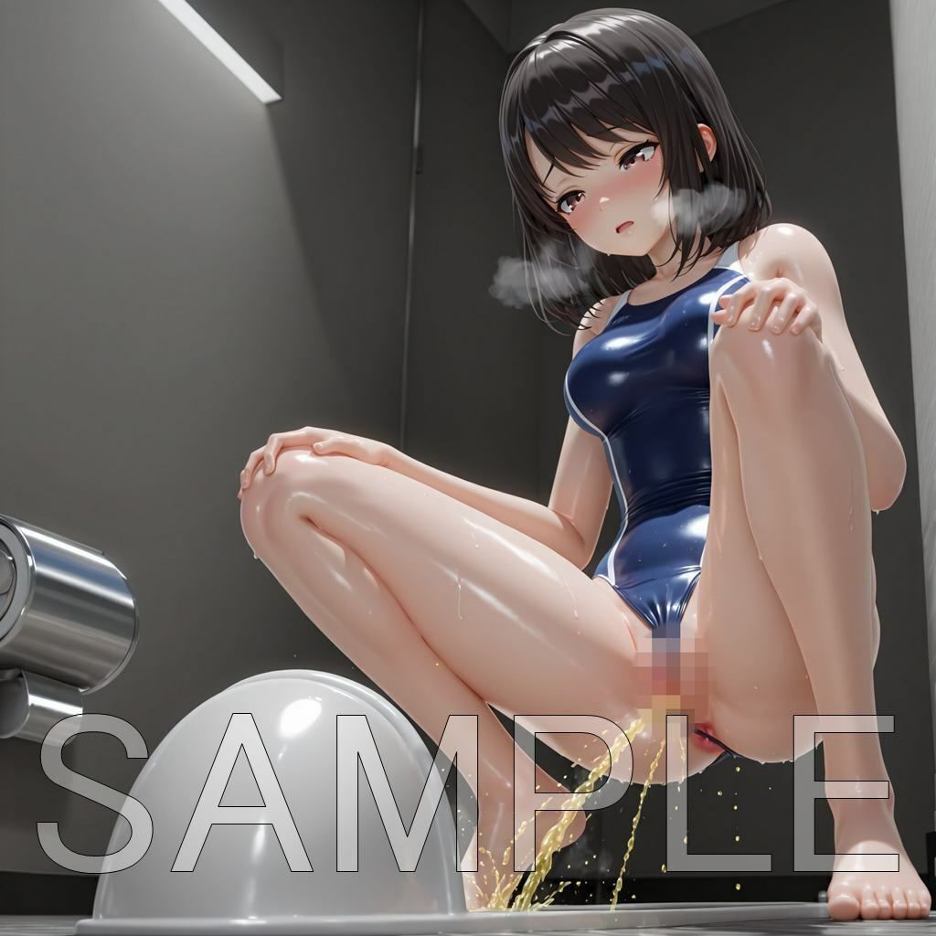 水着おしっこ集  ビキニ・スク水 - サンプル画像 4