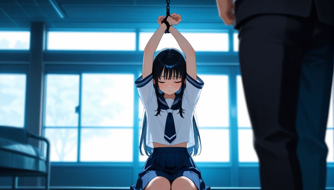 陰キャ女子学生が、縛られ肉便器にされる - サンプル画像 3