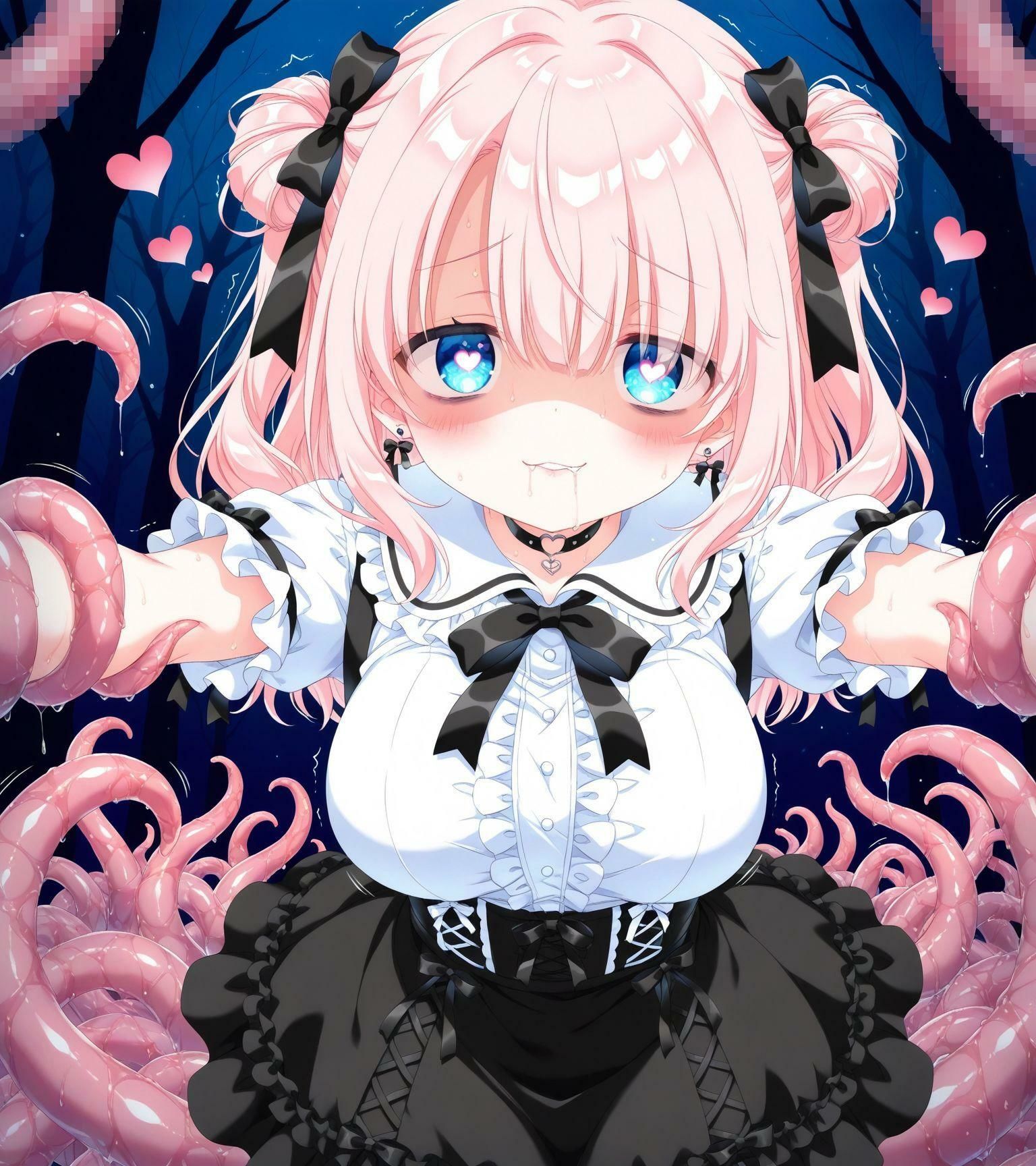 メンヘラ触手無理矢理大量産卵 - サンプル画像 3