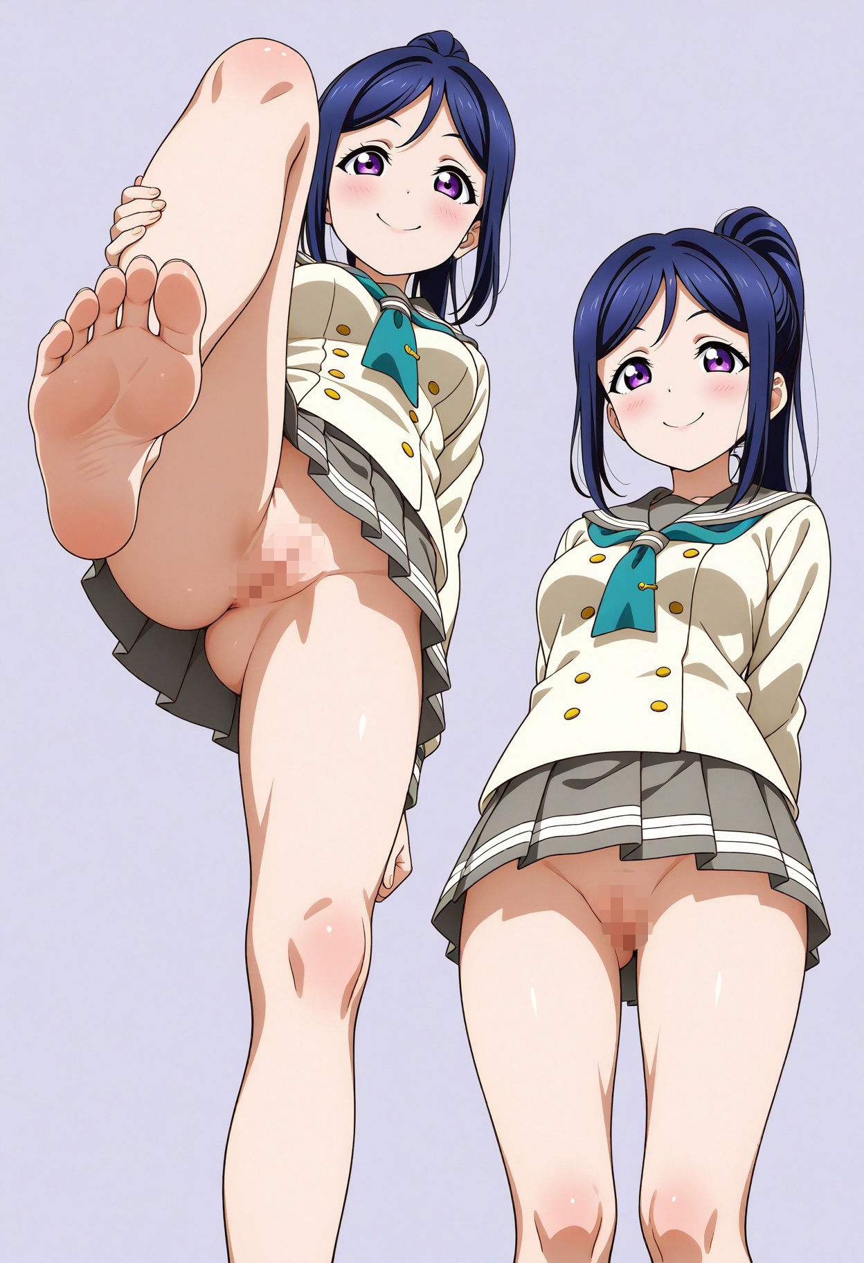 立ち絵とローアングル【松浦果南風1】 - サンプル画像 5