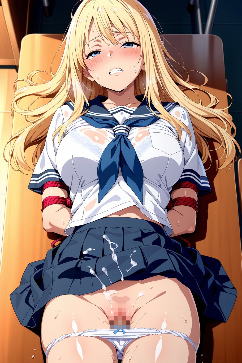 緊縛女子校生 白咲れいな編 - サンプル画像 3