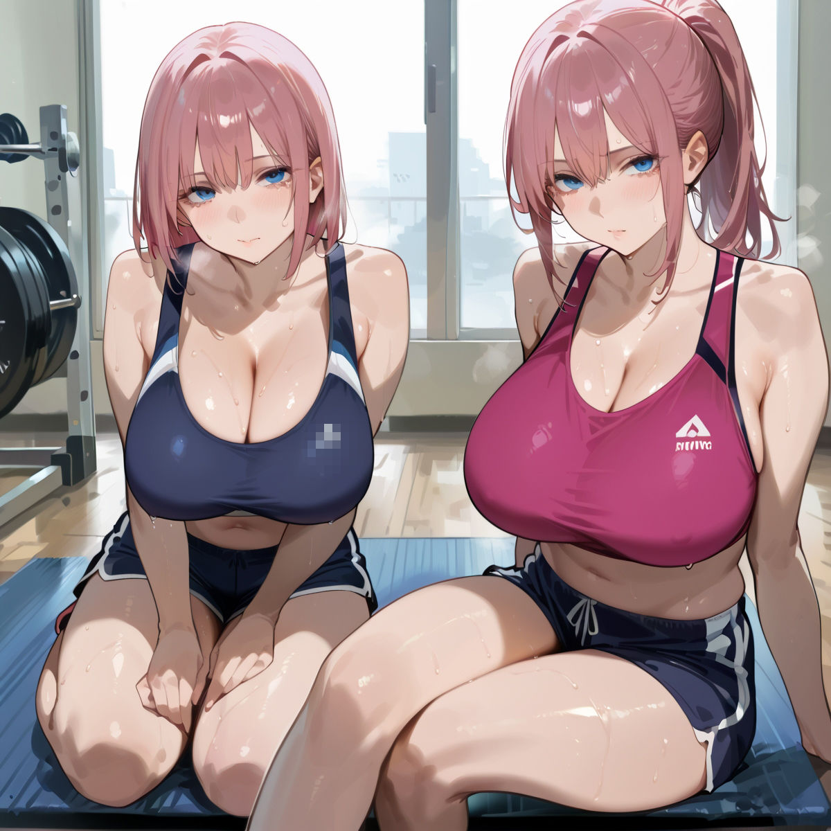 【PART1】超密着汗だくトレーニングジム - サンプル画像 2