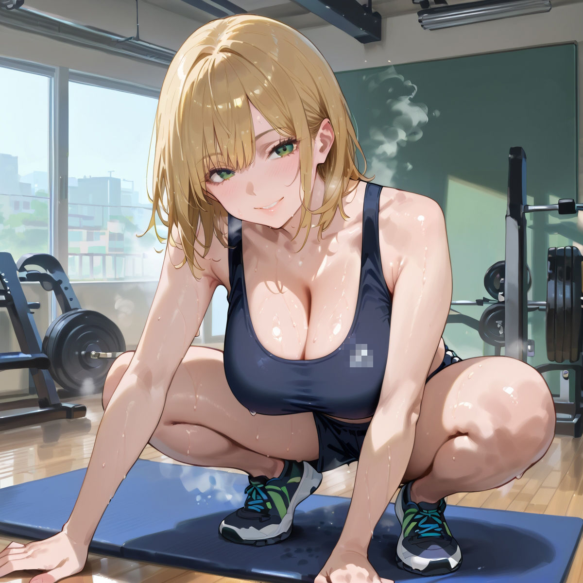 【PART3】超密着汗だくトレーニングジム - サンプル画像 1