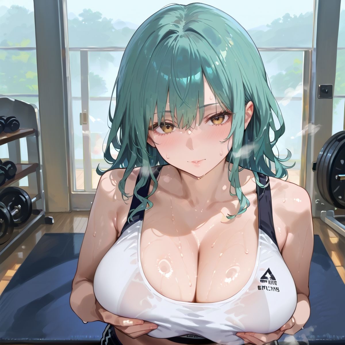 【PART5】超密着汗だくトレーニングジム - サンプル画像 5