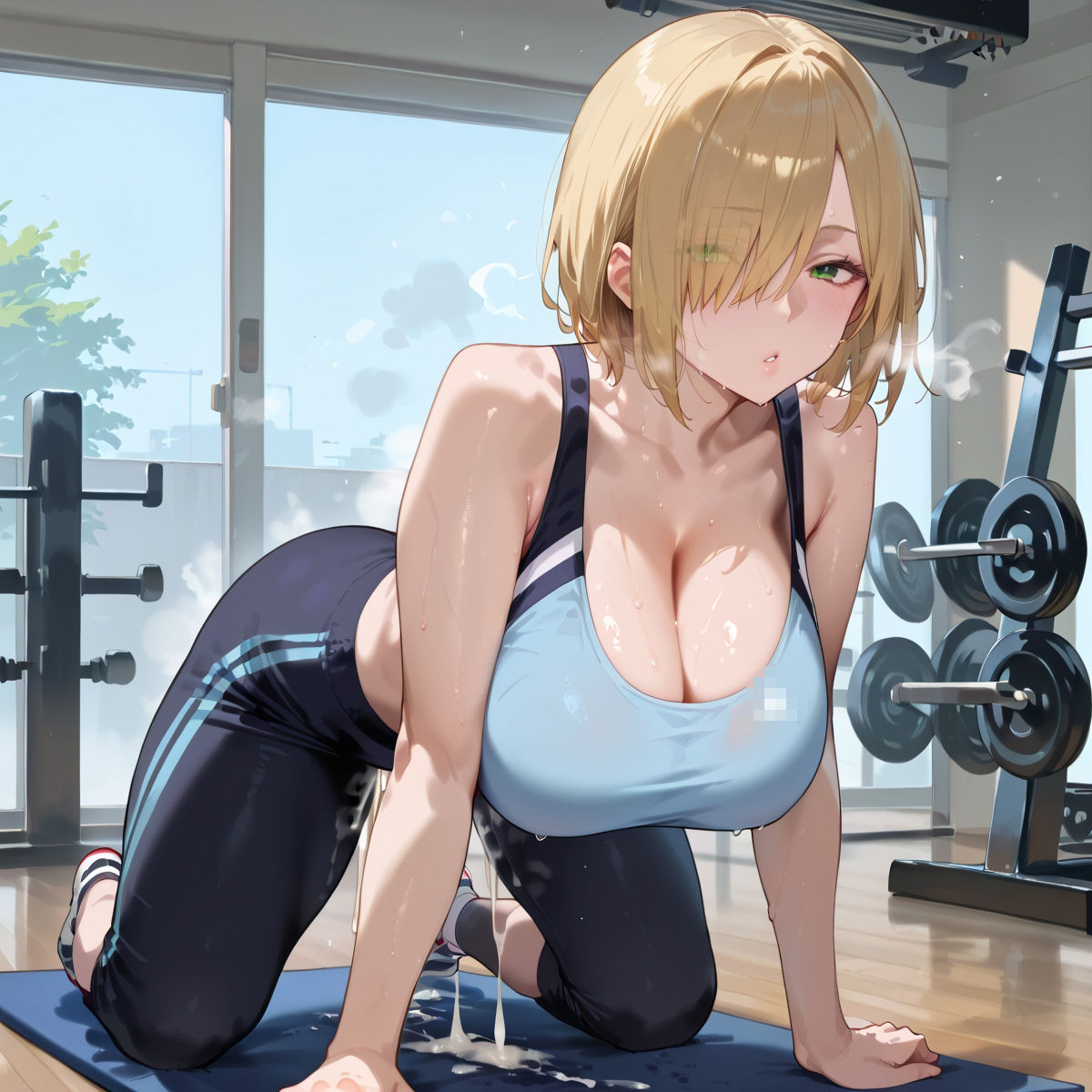 【PART7】超密着汗だくトレーニングジム - サンプル画像 3