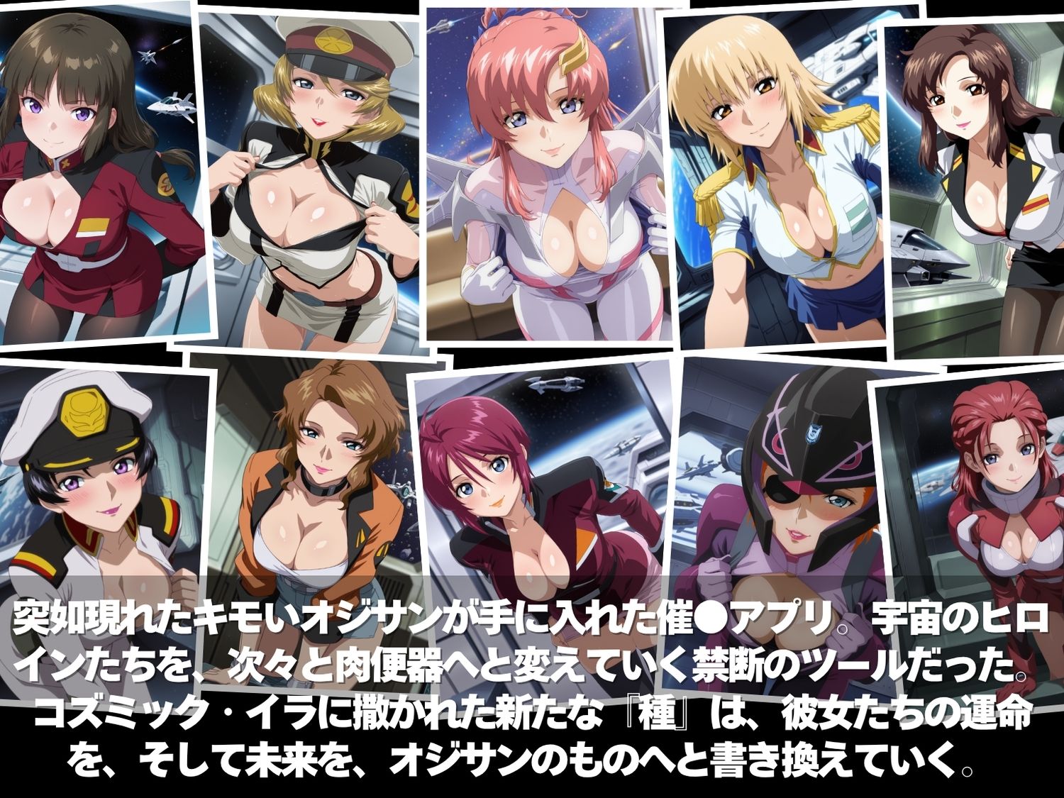 キモ男の逆襲。孕ませ完全征服！全員ペット化計画。宇宙の果てで種付け肉便器。  〜ガ●ダムSE●D編〜 - サンプル画像 1