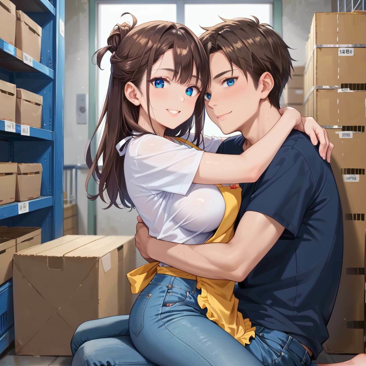 倉庫バイトが神すぎた！！〜エロエロバイトお姉さんと一緒！〜4【厳選CG220枚収録】 - サンプル画像 3