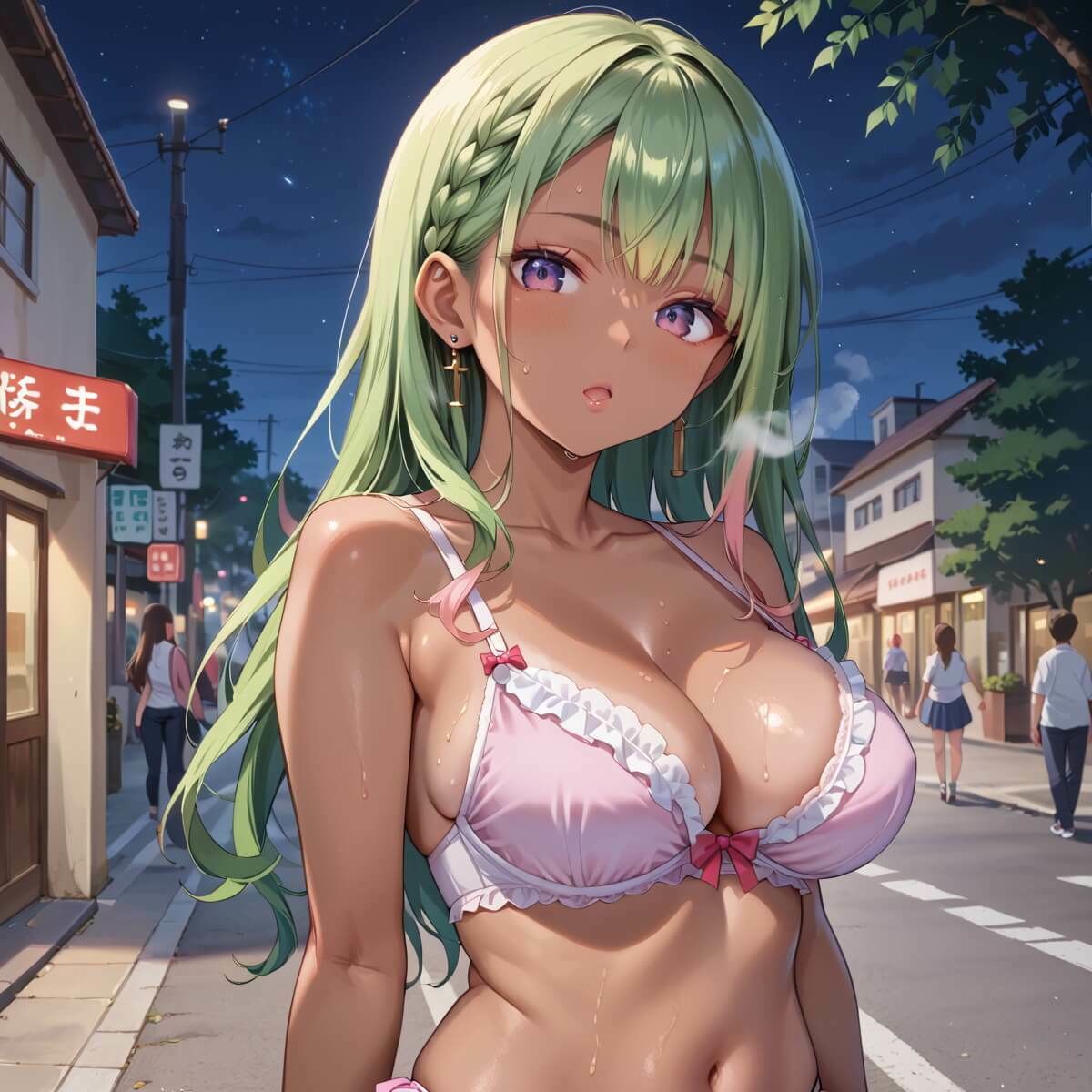 ビッチギャルは月下を下着で誘う5・260枚 - サンプル画像 4