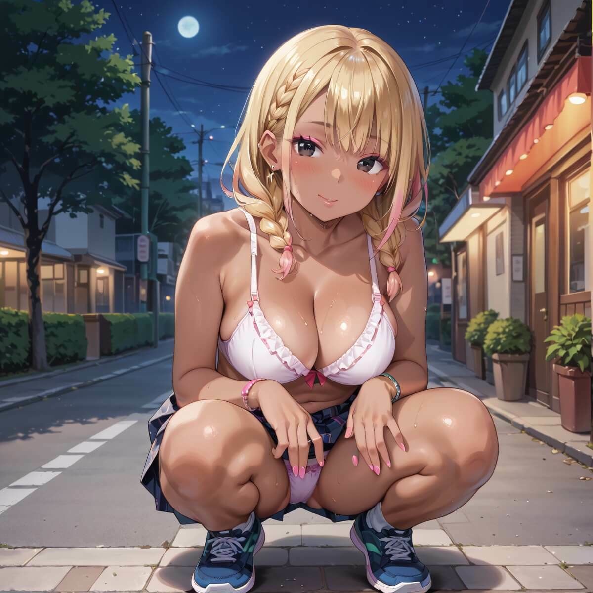 ビッチギャルは月下を下着で誘う5・260枚 - サンプル画像 8