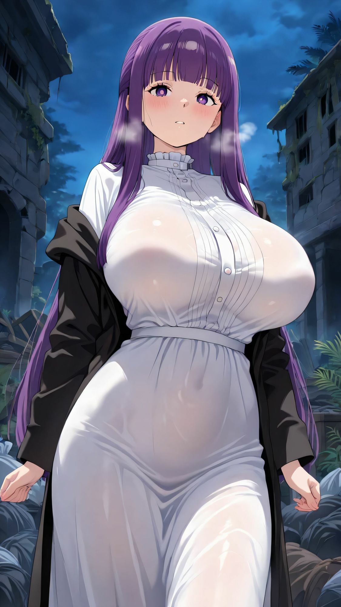 爆乳美女ホームレスボランティア フェ〇ン - サンプル画像 1