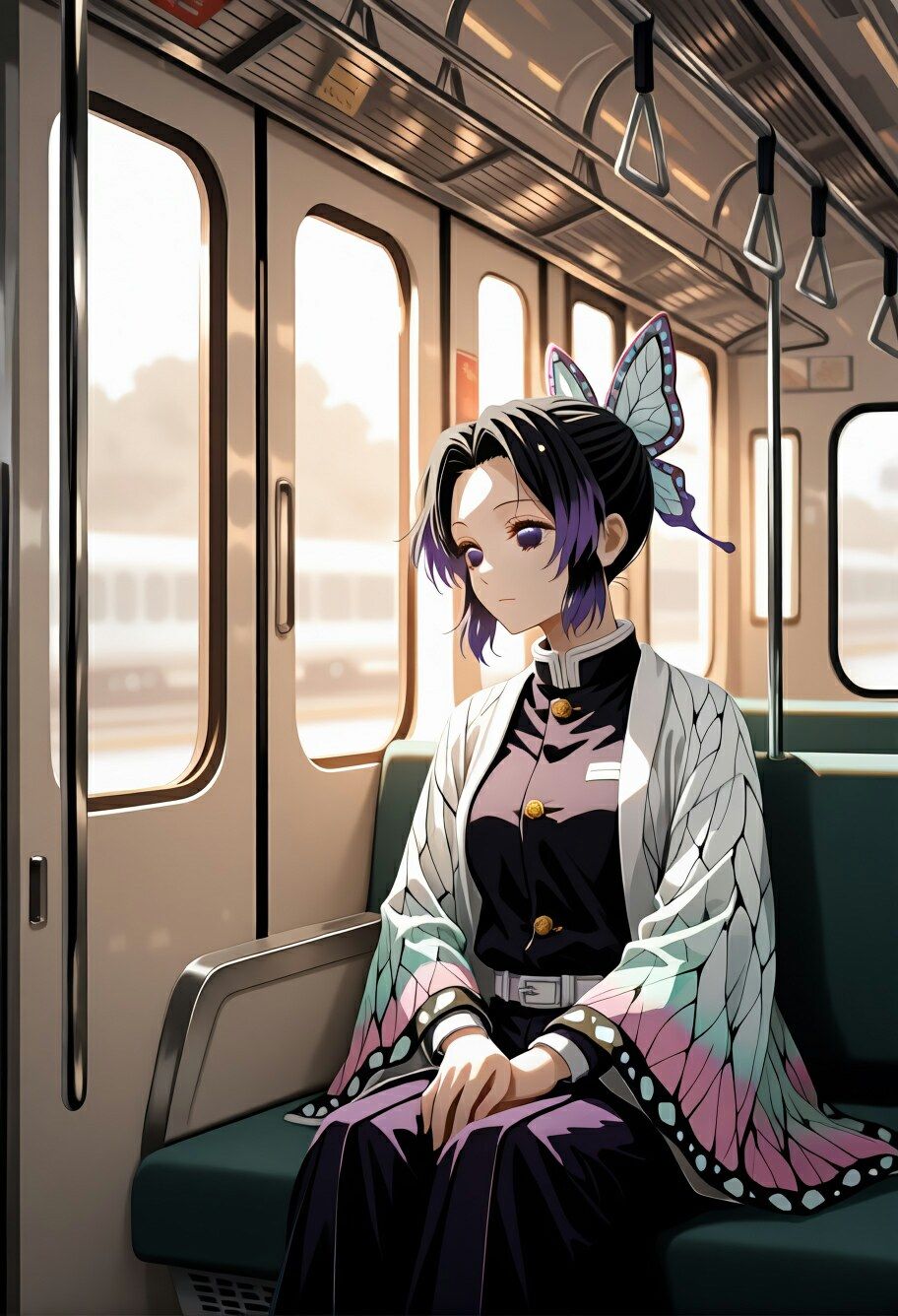 【無限凌●】蟲柱・電車胎歌哀哭 〜昏●の旋律に衣剥がれ、線路の挽歌で胎内孕む永劫500P - サンプル画像 1