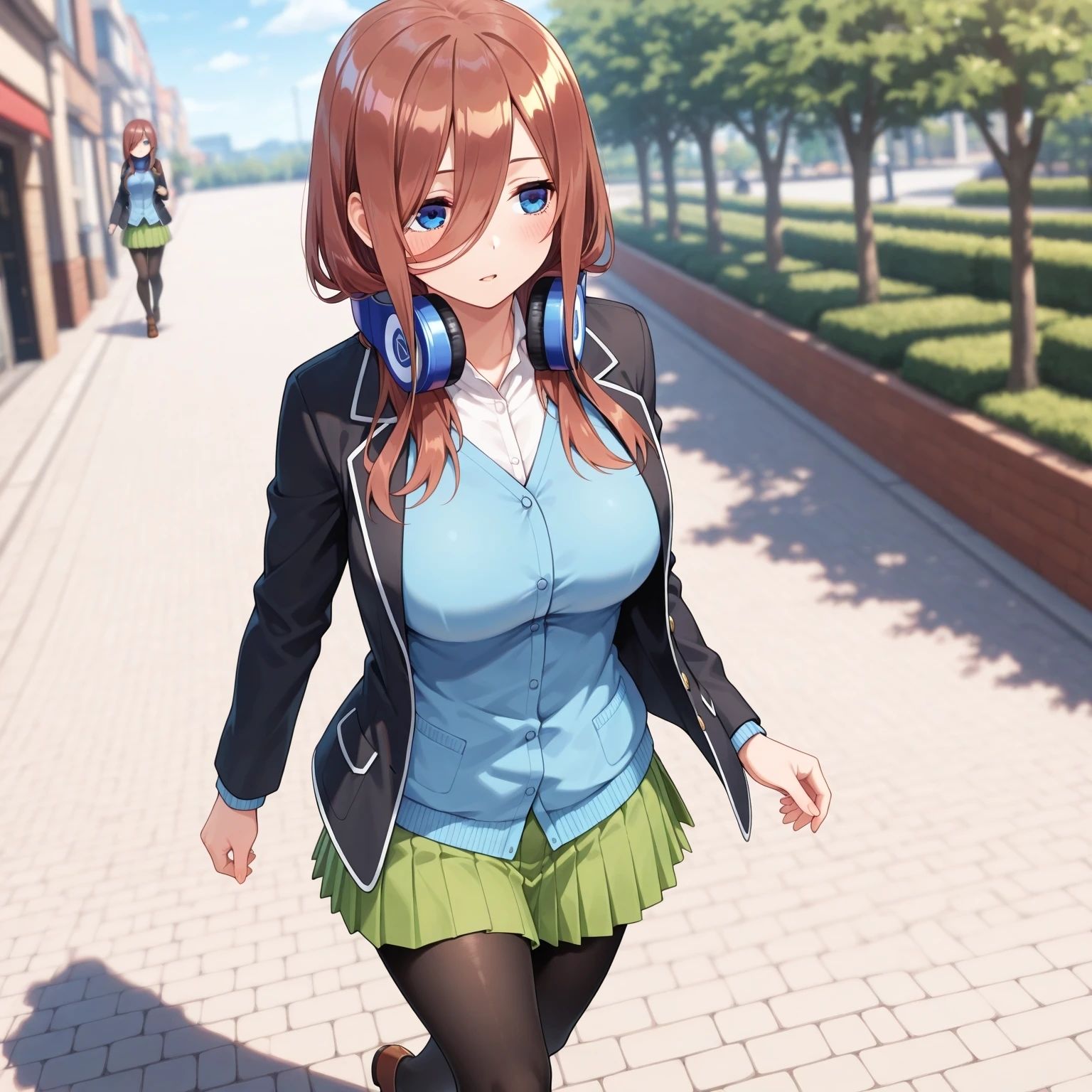 五等分のセフレ  中野〇玖  AIイラスト集  一緒にお風呂入らない？ - サンプル画像 2