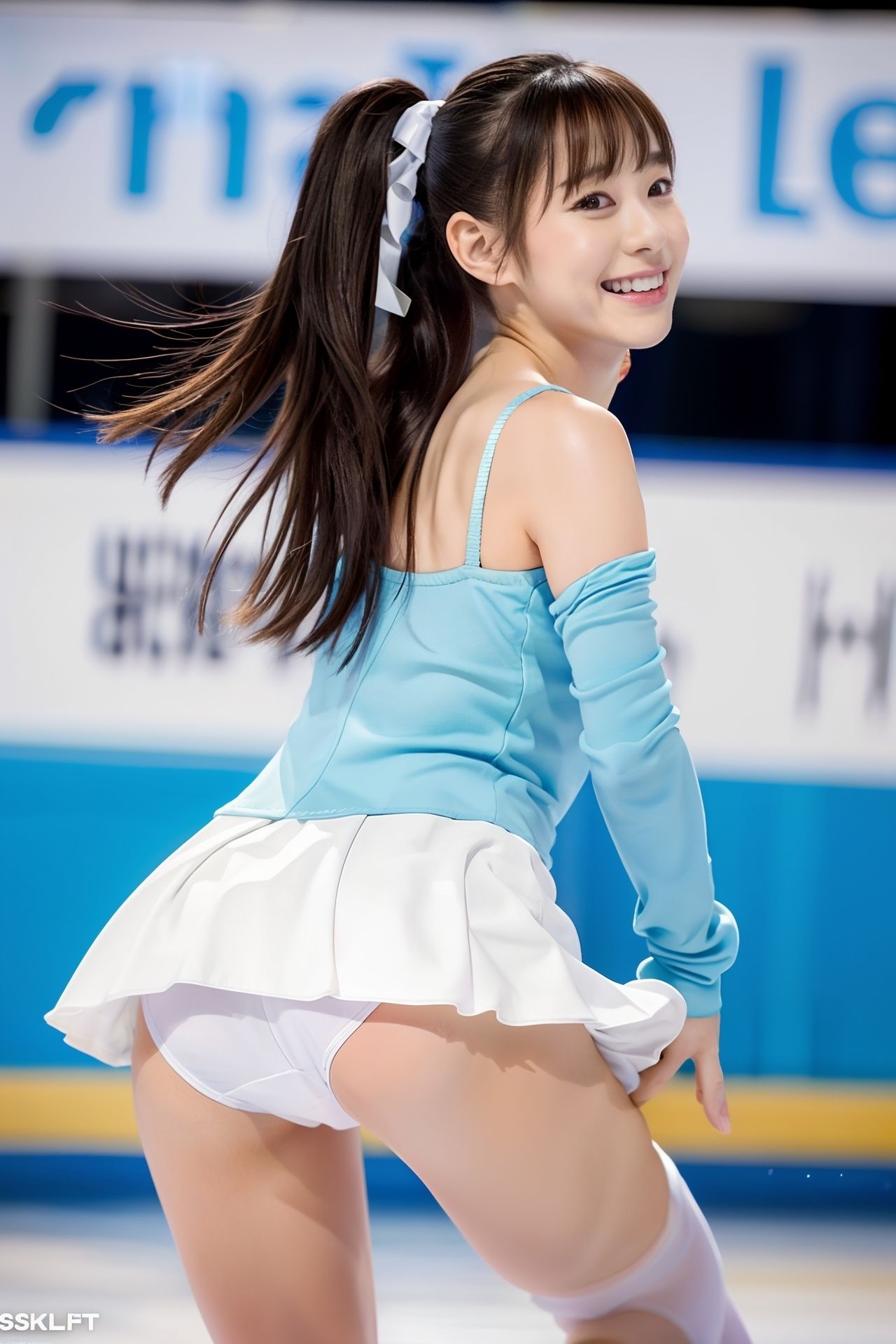 【動画】アンダースコートを忘れてしまった！  〜フィギュアスケーター編〜 - サンプル画像 4