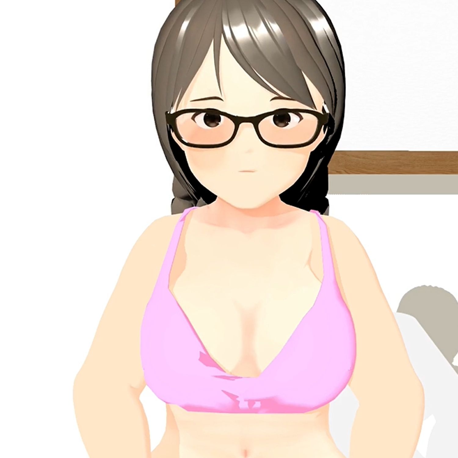 フル3Dアニメ  地味で陰キャなメガネ女子が意外にエロかった  黒澤きょう - サンプル画像 2