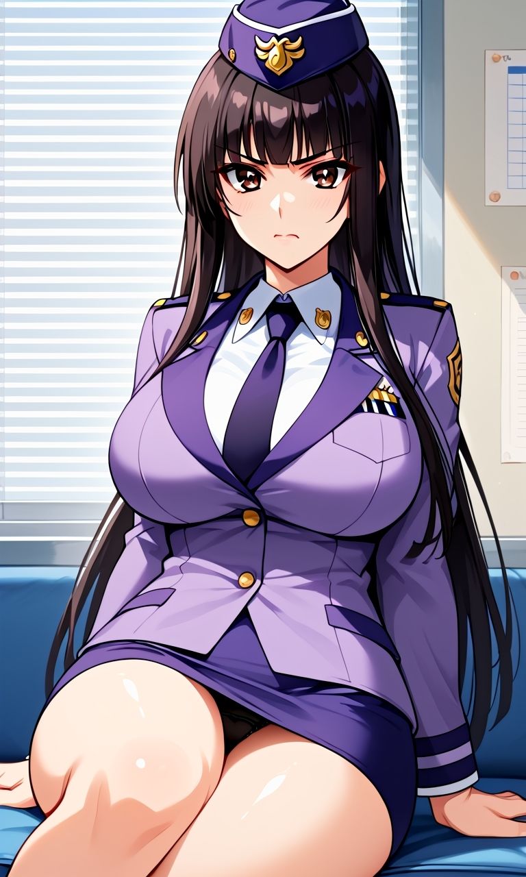 AIさんに描いてもらった警察官の制服を着たら兄と間違われた女優さん - サンプル画像 1