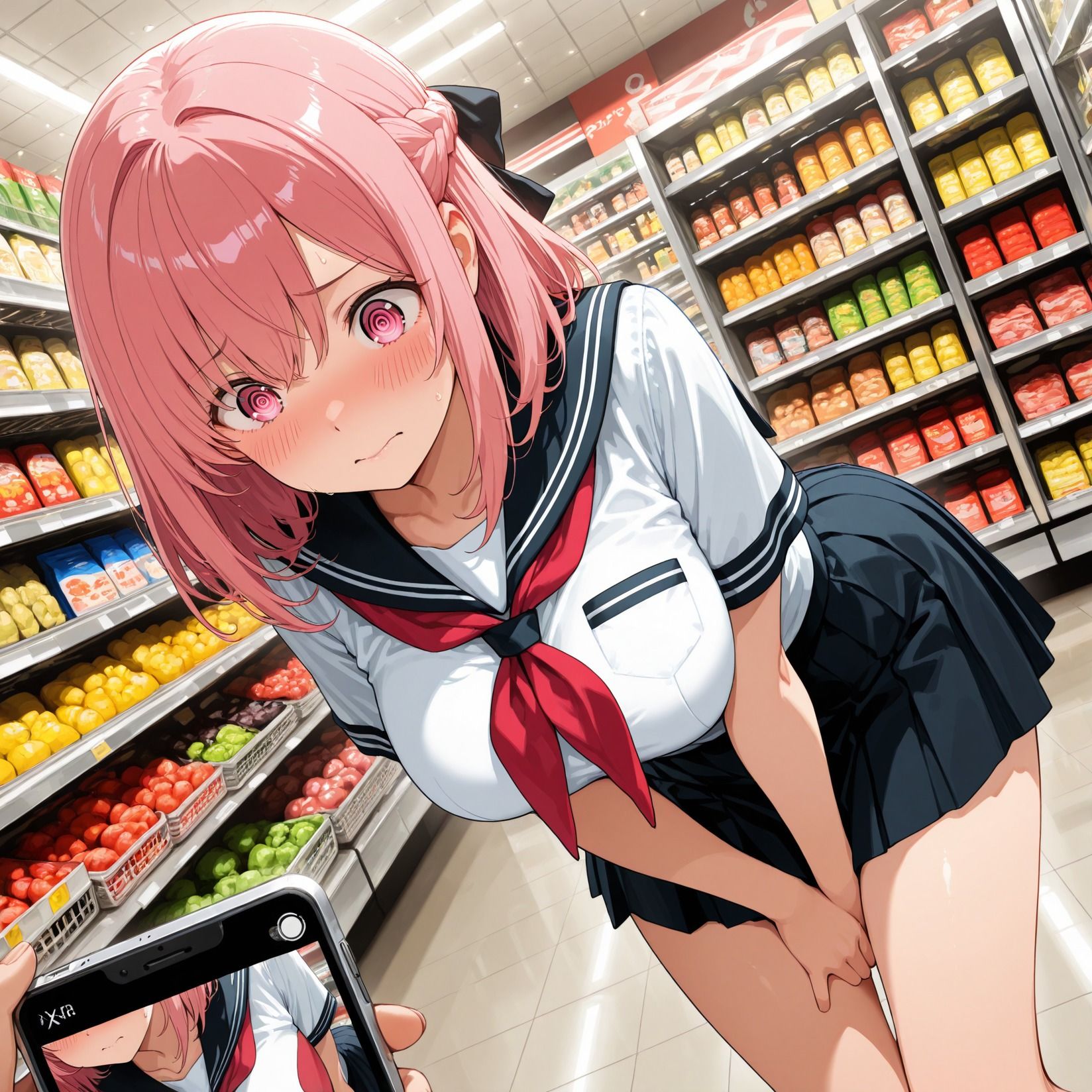 女子校生催●服従〜スーパーで万引きする女子に正義の鉄槌〜 - サンプル画像 3