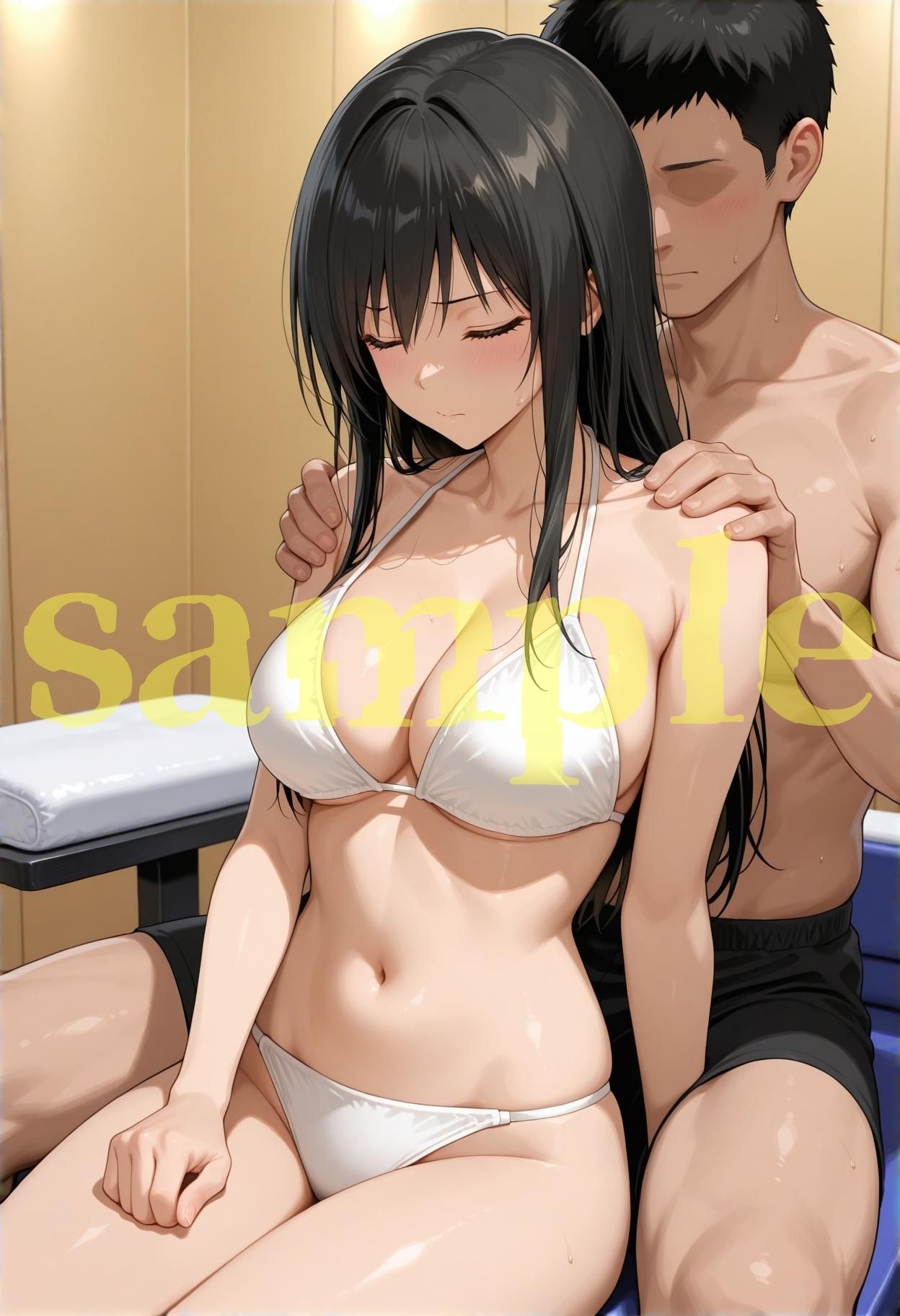 悪徳セクハラマッサージ店 古〇川唯編 - サンプル画像 1