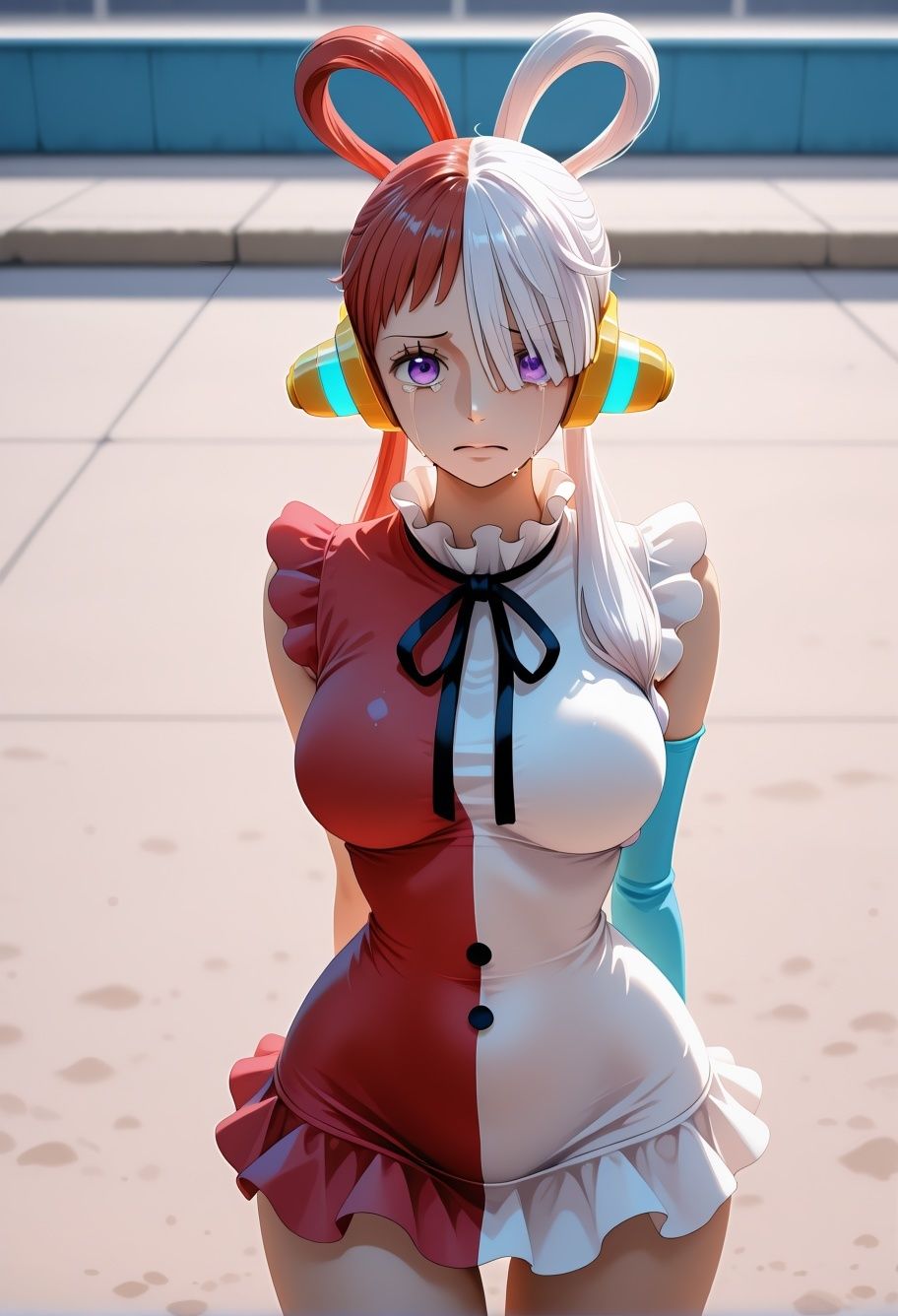 歌姫・灼熱ビーチ絶唱 〜昏●の旋律に衣剥がれ、砂浜の絶叫で理性孕む永劫 - サンプル画像 9