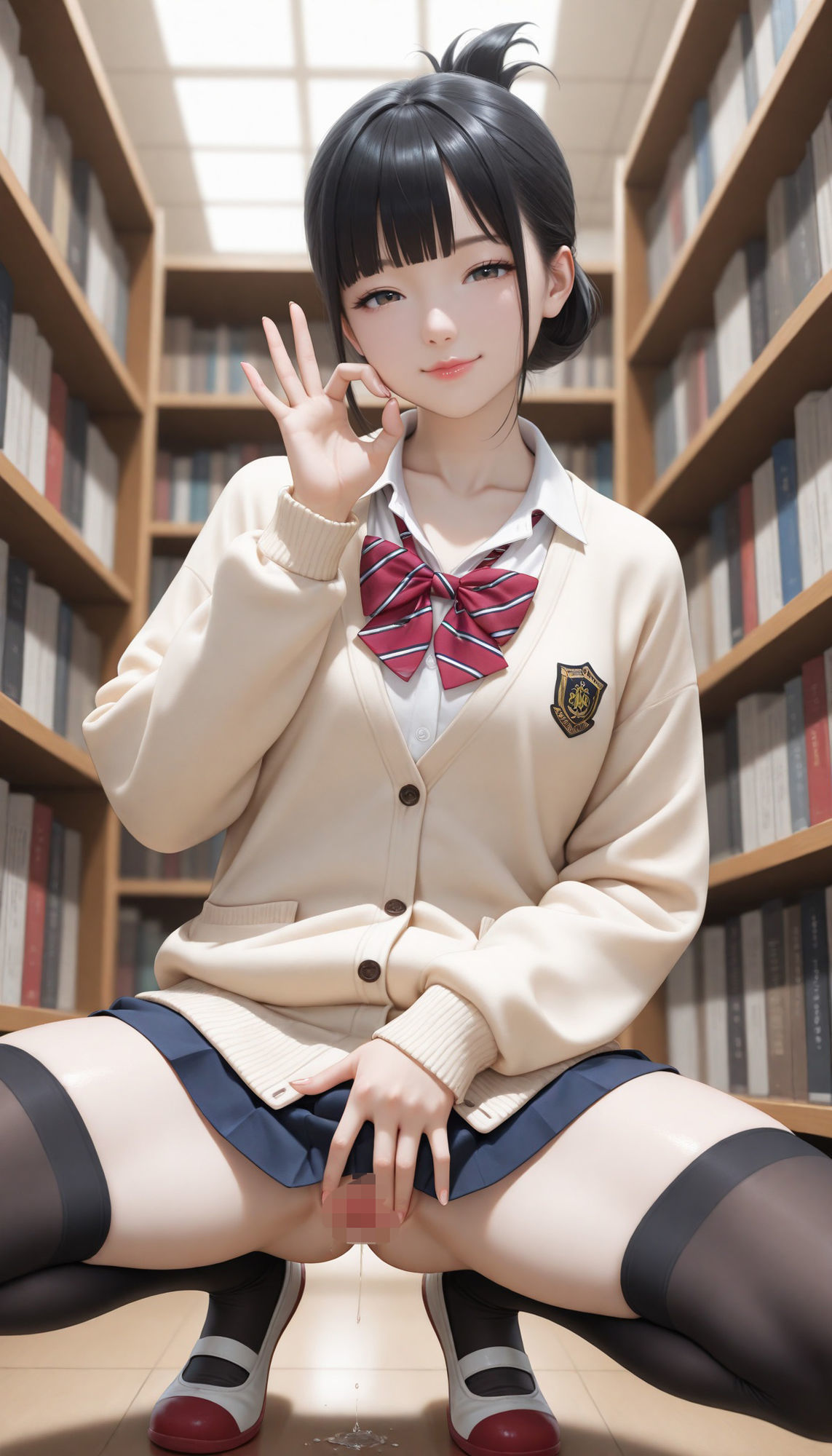 【美脚美乳】ニーハイ女子校生の着衣SEX【篠原ひより・一ノ瀬みなと】 - サンプル画像 8