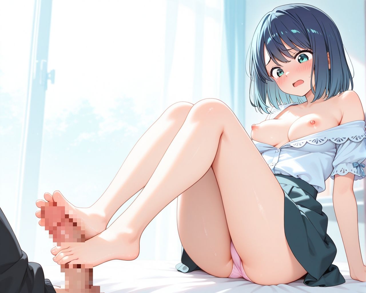 黒川あかね  堕ちゆく演技 - サンプル画像 10