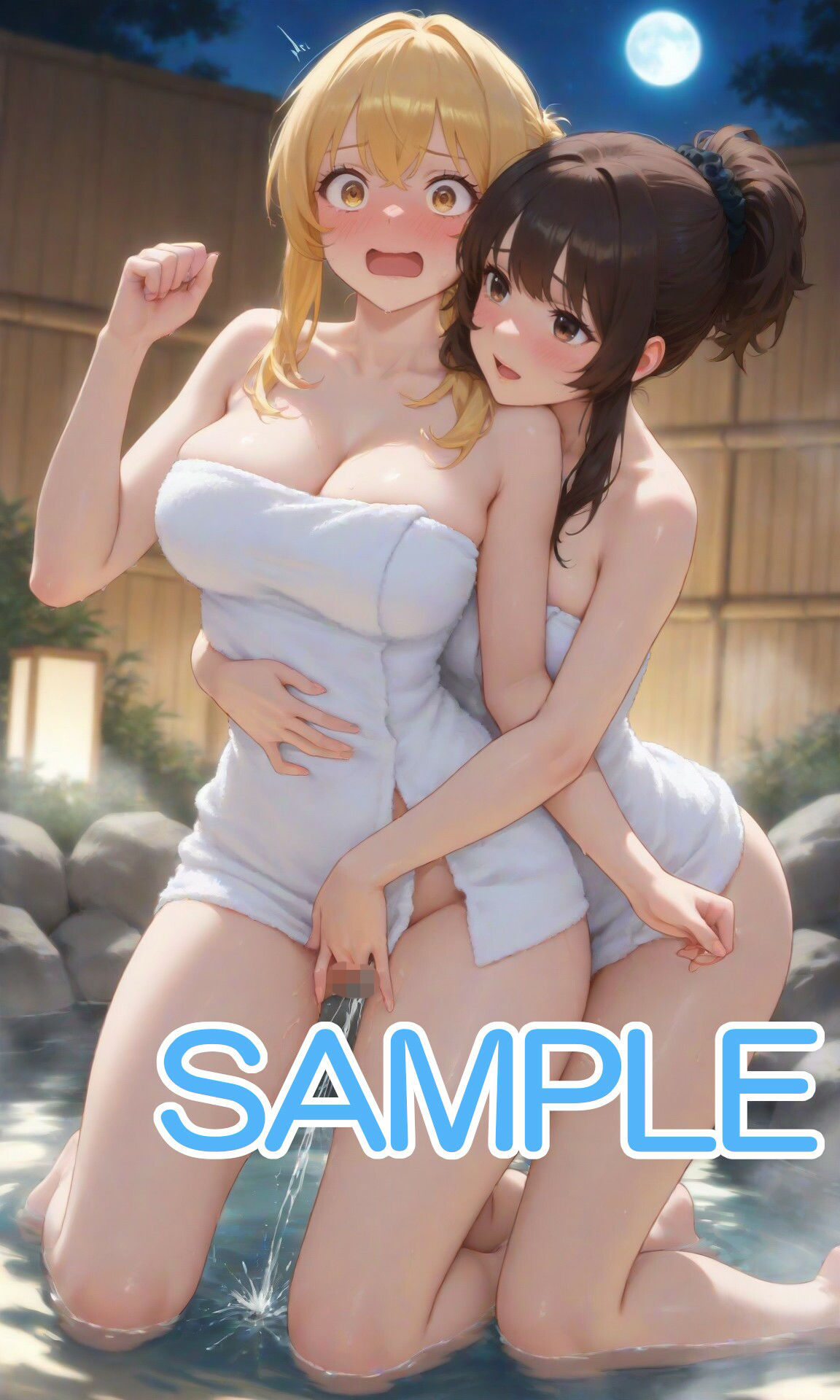 温泉で女の子たちと・・・ - サンプル画像 5