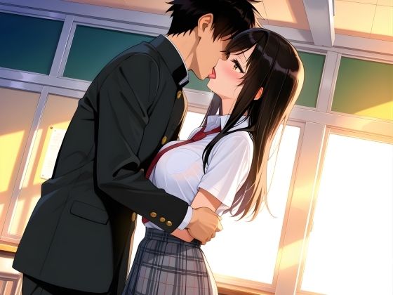 1ヶ月禁欲性活したら、性欲爆発して快楽堕ちする巨乳女子校生の話 - サンプル画像 1