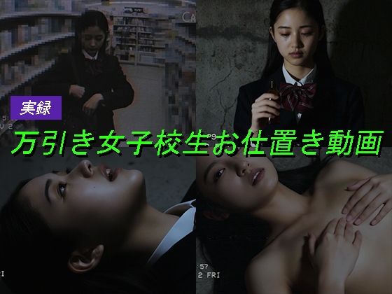 万引き女子校生のお仕置き謝罪動画 13