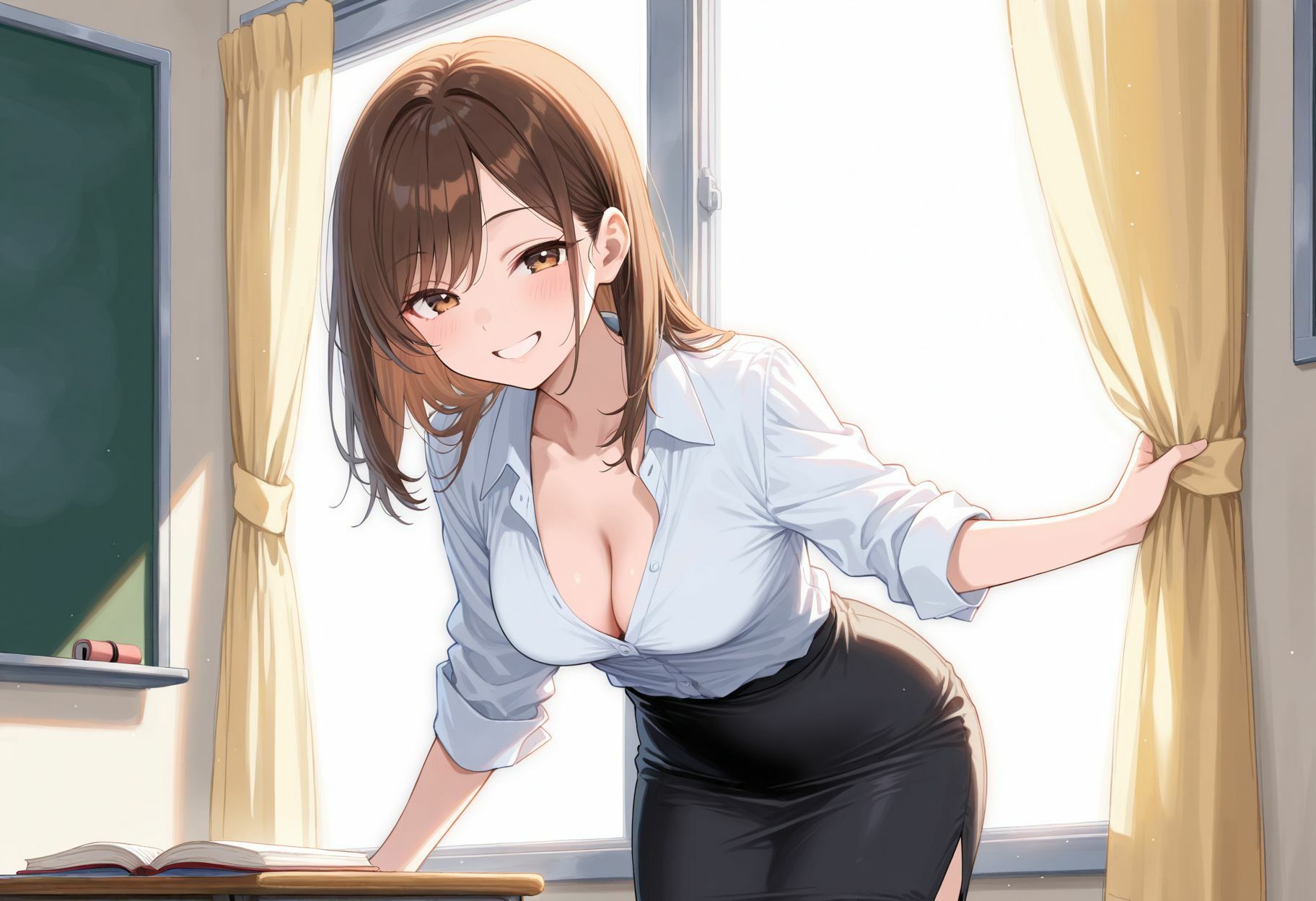 先生と生徒、禁断の関係  抜いて欲しいと頼んでみたら・・・ - サンプル画像 1