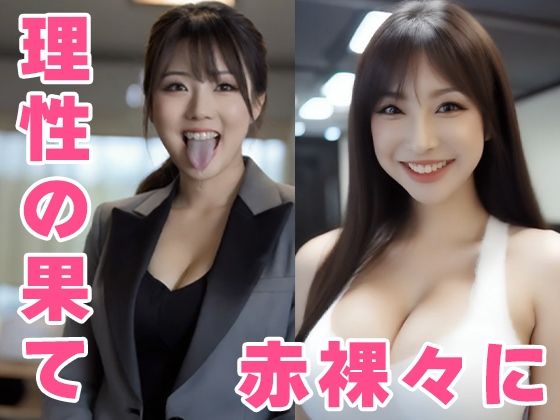 【約35分】『唾液を垂らす巨乳OL』滴る唾液、理性のスーツを脱ぎ捨てる。-AIで描く究極の美女達- - サンプル画像 10