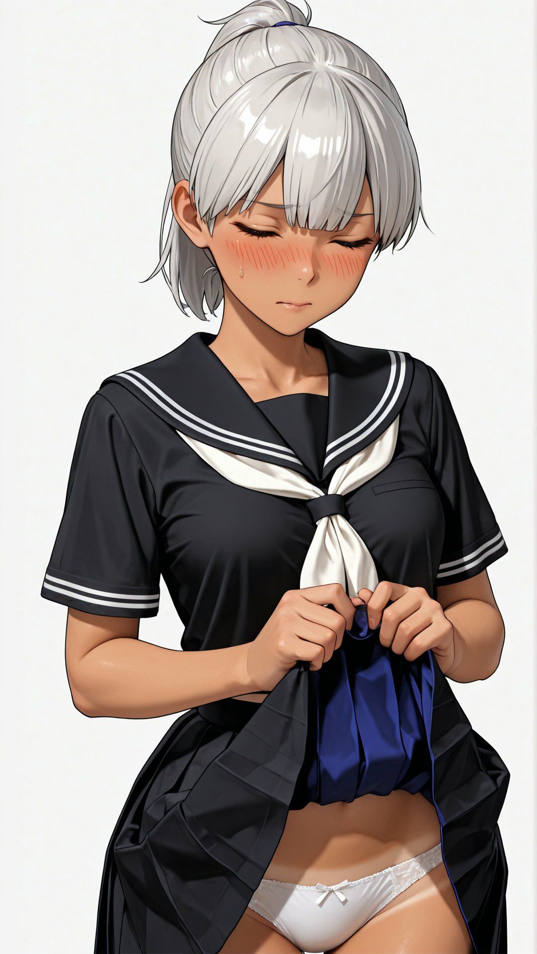 部活の先輩の弱みを握ったので脱がせてみた - サンプル画像 4