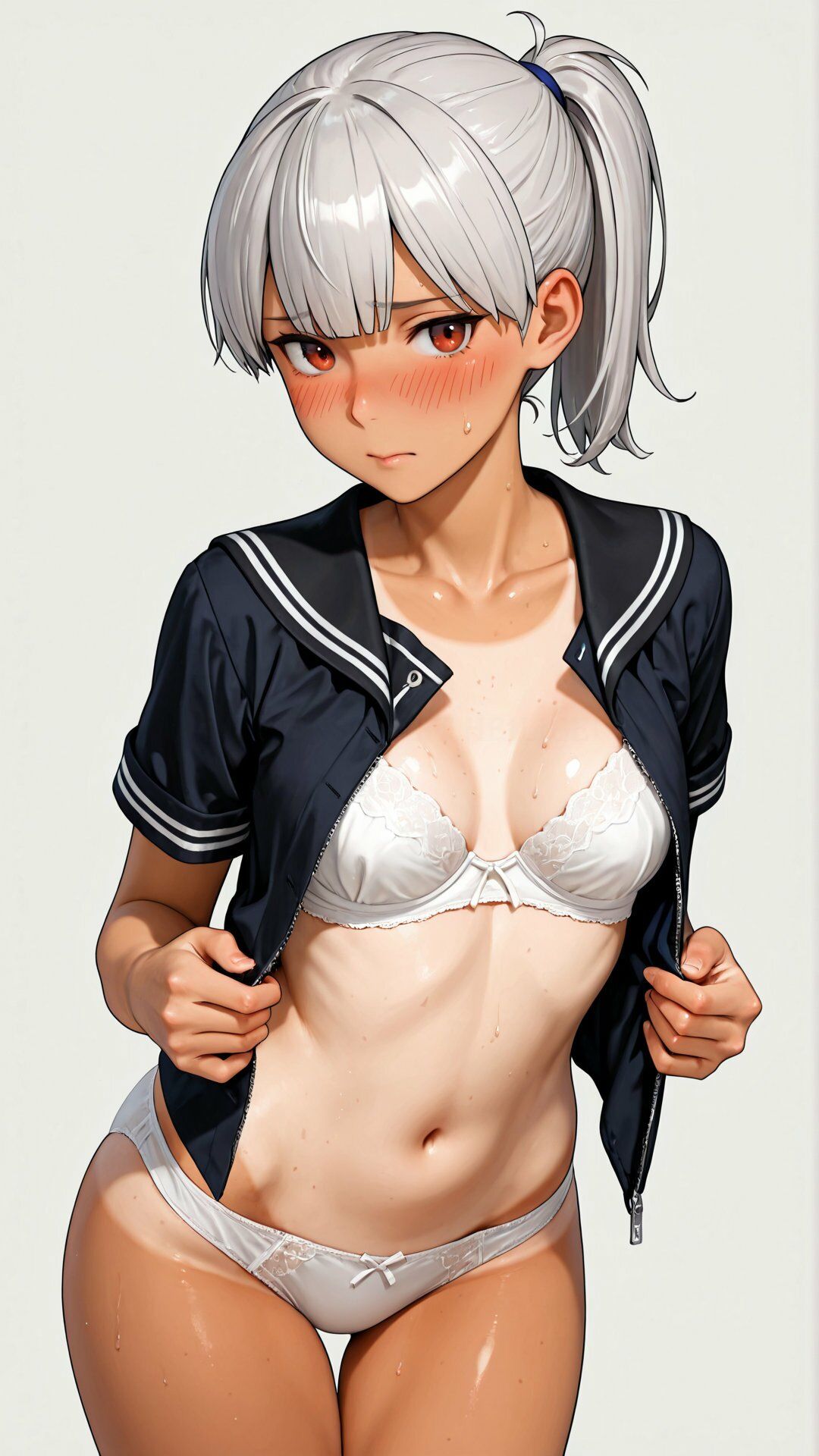 部活の先輩の弱みを握ったので脱がせてみた - サンプル画像 5