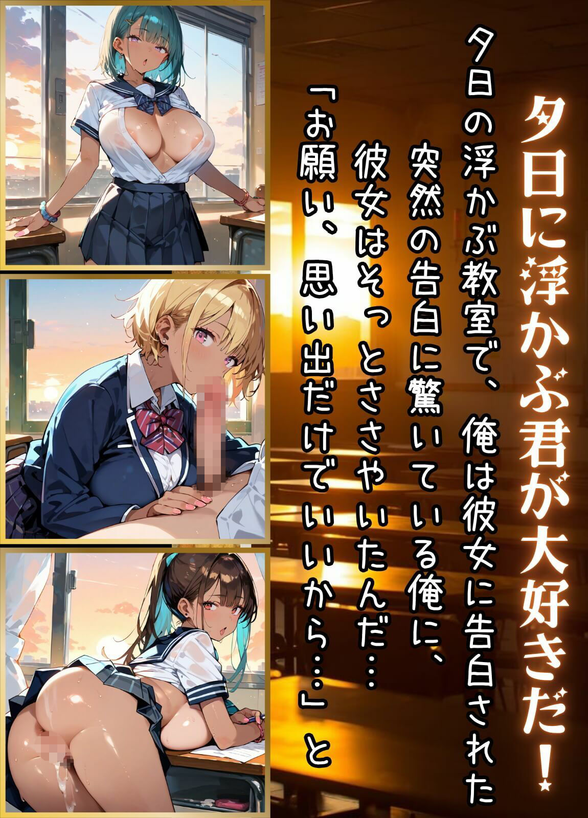 夕日に浮かぶ君が好きだから【厳選220枚】 - サンプル画像 1