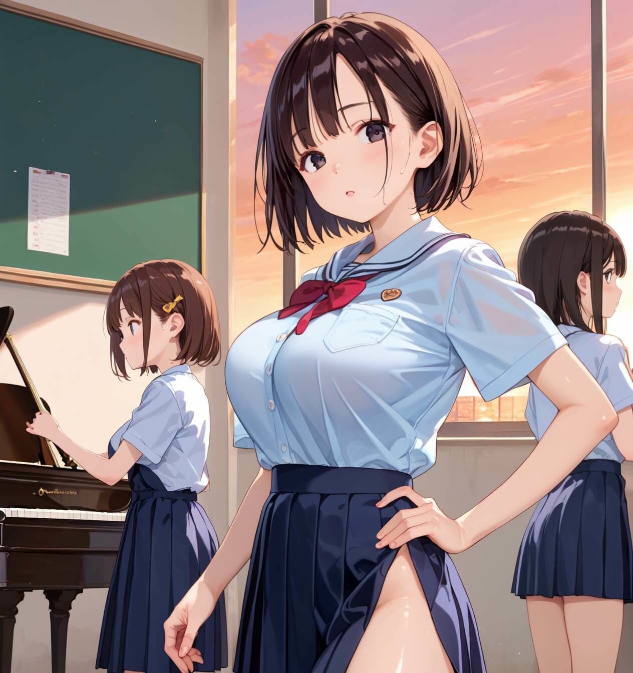 音楽室で君に誘われて…2【厳選CG260枚】 - サンプル画像 5