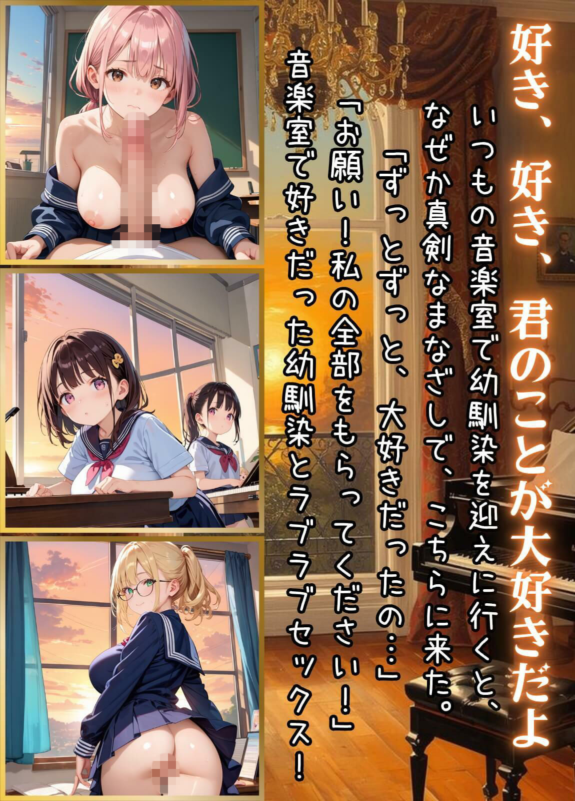 音楽室で君に誘われて…4【厳選CG260枚】 - サンプル画像 1