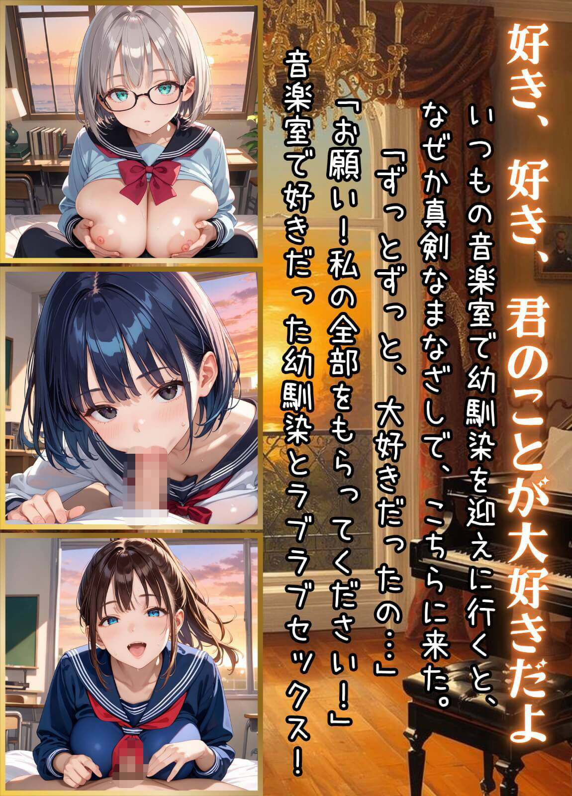 音楽室で君に誘われて…5【厳選CG260枚】 - サンプル画像 1