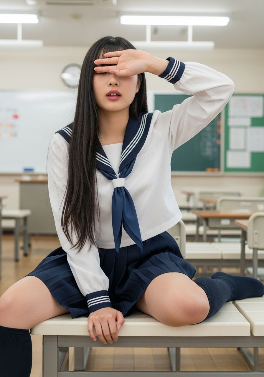 イケナイ目隠し制服ガール - サンプル画像 4