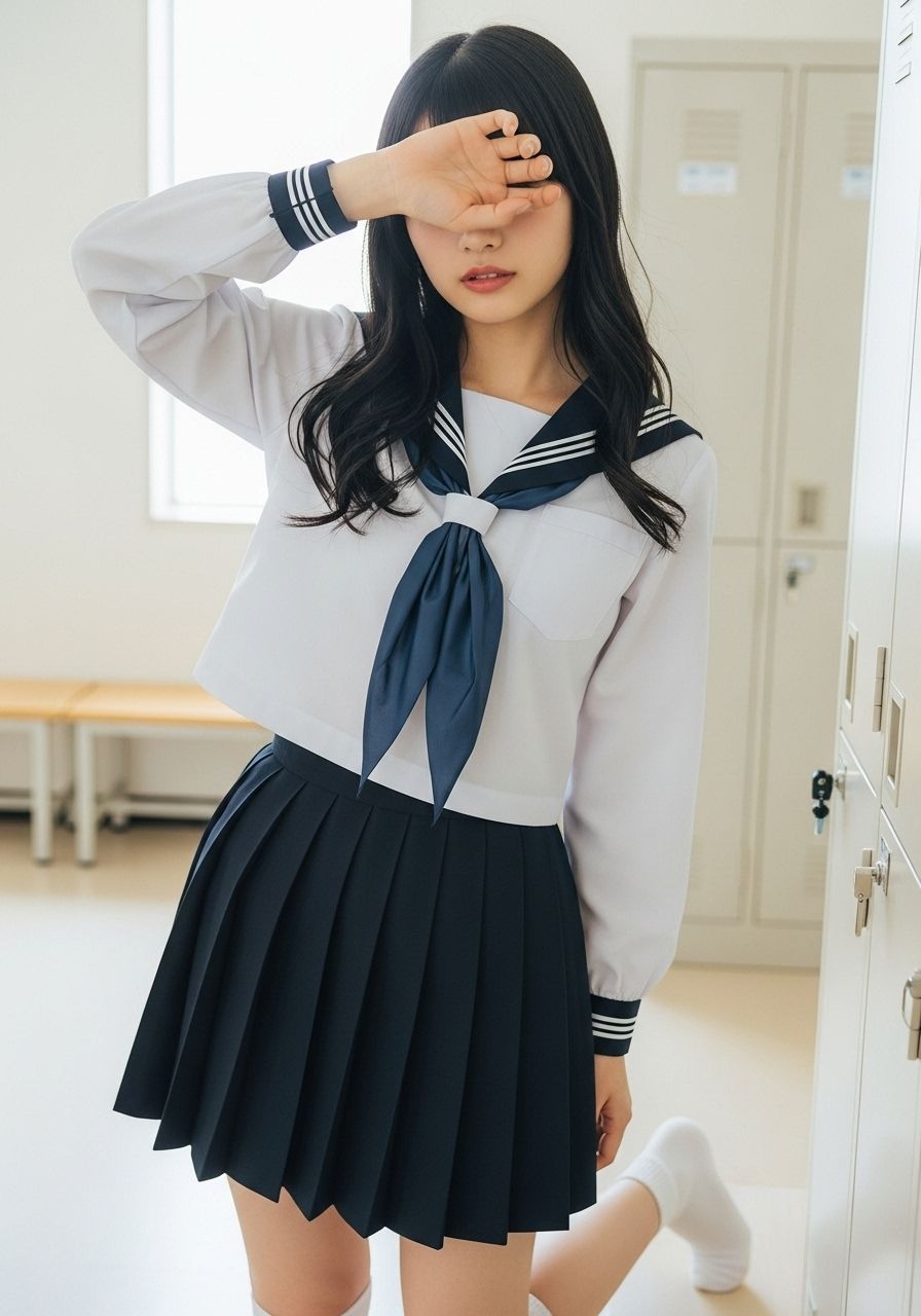 イケナイ目隠し制服ガール - サンプル画像 8