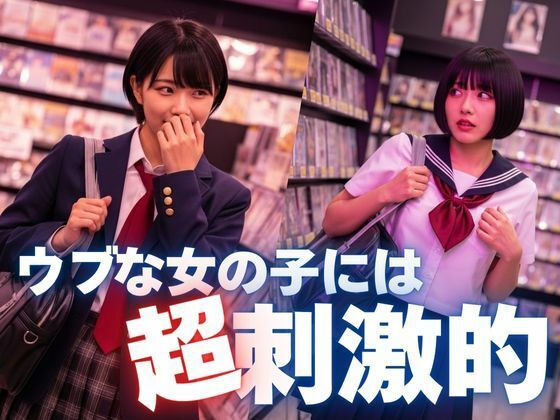 AVショップに迷い込んだ制服ガール - サンプル画像 1
