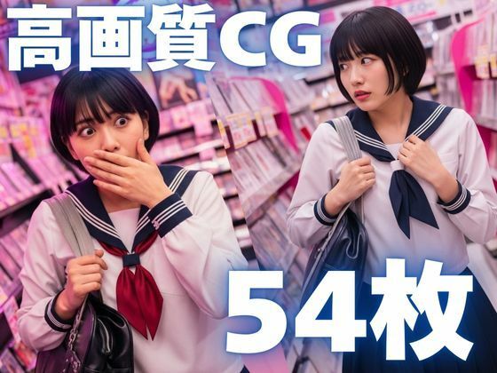 AVショップに迷い込んだ制服ガール - サンプル画像 2