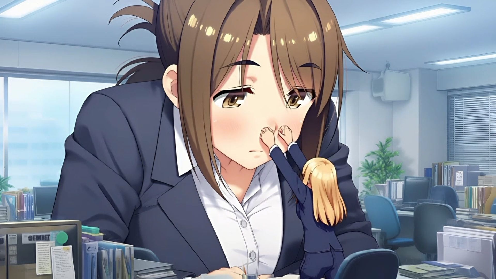 【超自信作！】巨大娘くしゃみ集フルアニメーション！/ Giantess Sneeze Full Animation！ - サンプル画像 2