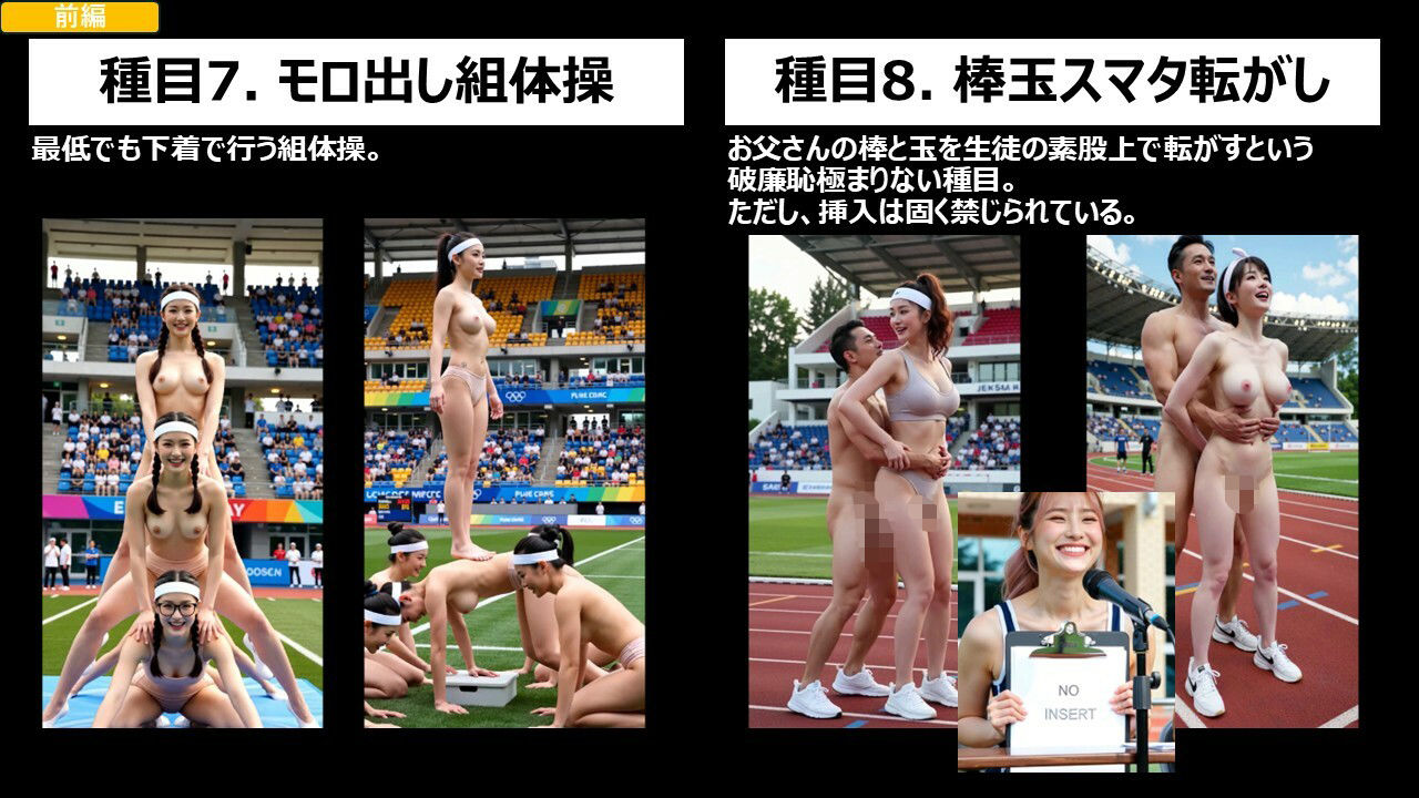 私立露出学園  大露出体育祭  ザ・ムービー  前編 - サンプル画像 6