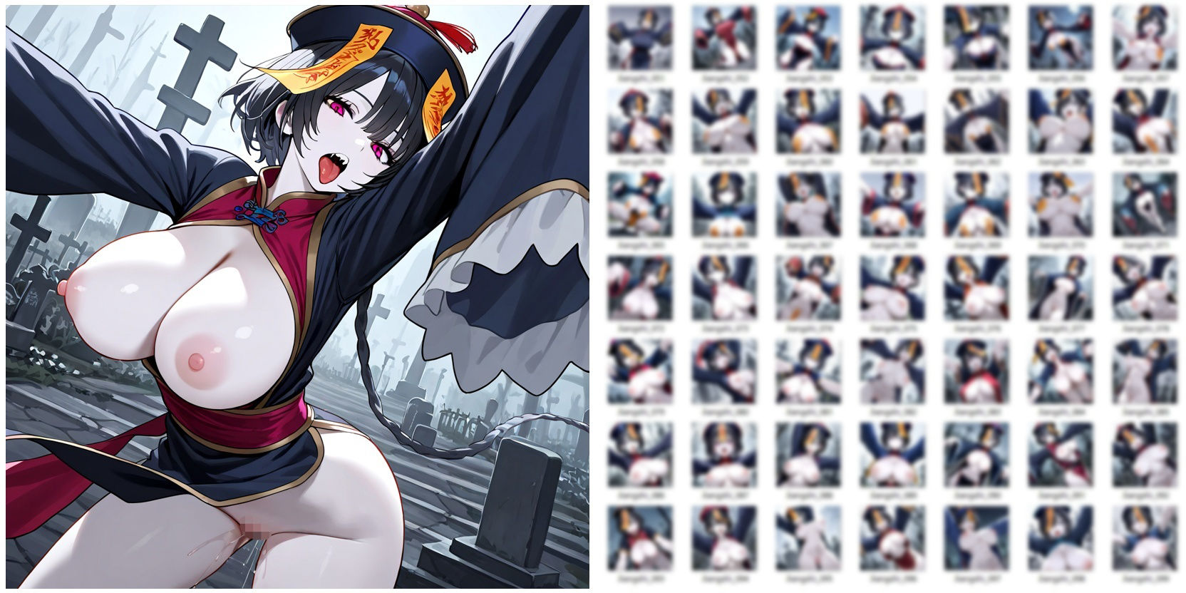 なんでもいうこときくキョンシー娘に色々えっちなことやっちゃうCG集 - サンプル画像 2