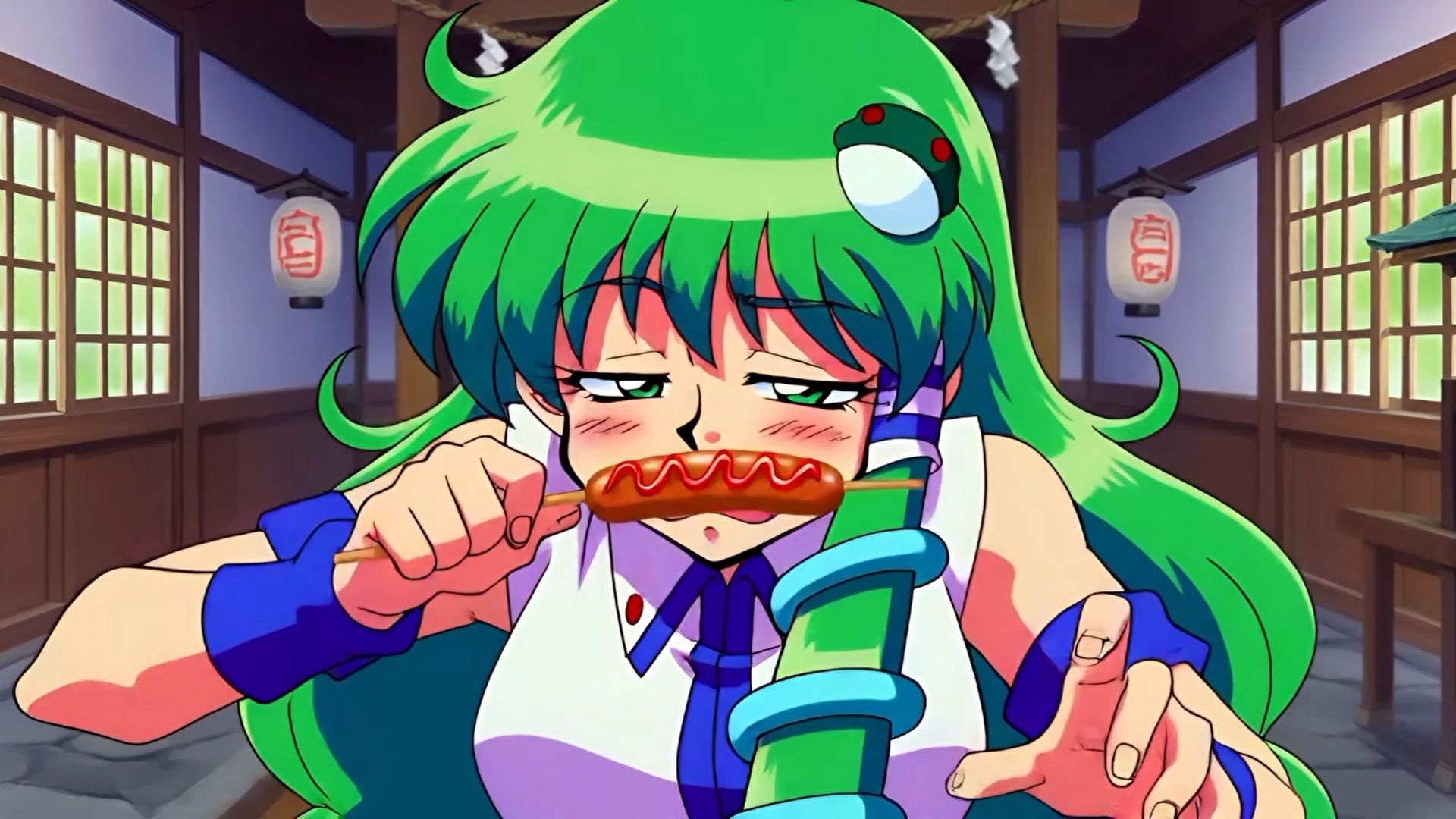 【くしゃみフェチ】東方鼻肉棒【フルアニメ！】/ Touhou Ladies Sneeze on Your Sausage！ （Full Anime） - サンプル画像 3