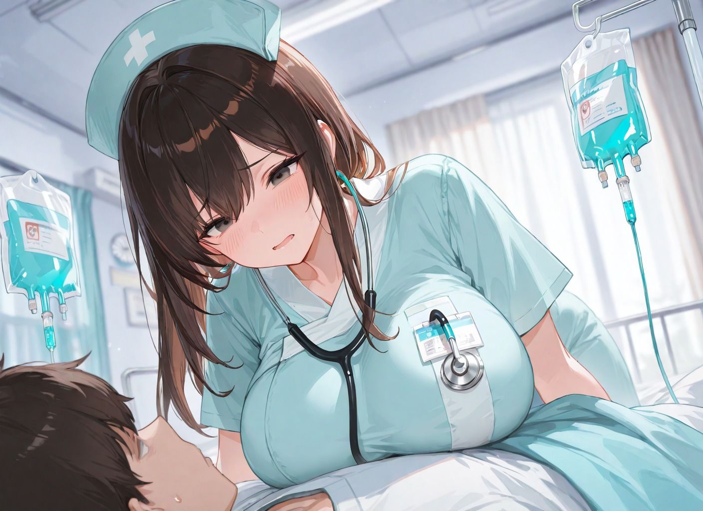 淫乱ナース  セックス入院性活  担当看護師はセックス担当！？ - サンプル画像 1