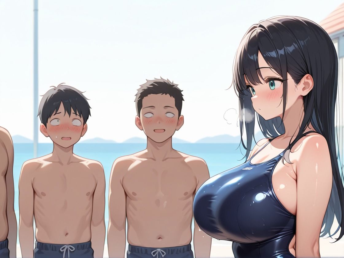 肉便器水泳部女子校生ぶっかけ中出しレ◯プ - サンプル画像 1