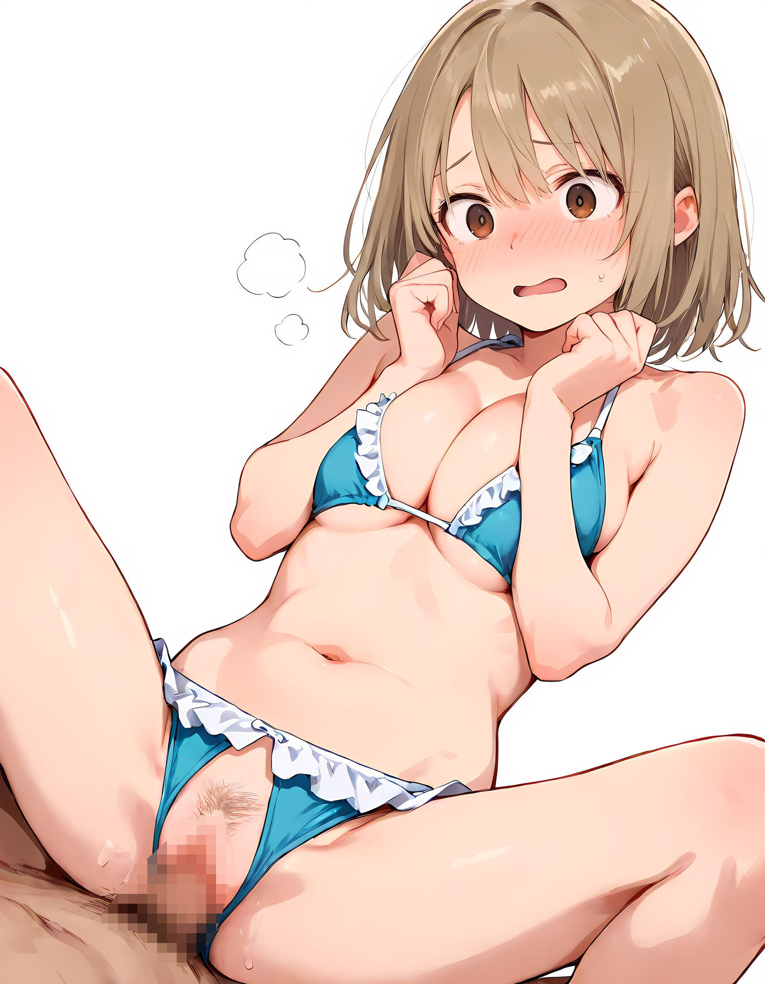 水着バイトのウラ事情 〜撮影現場のぶっかけ奉仕〜 Vol.2 - サンプル画像 3