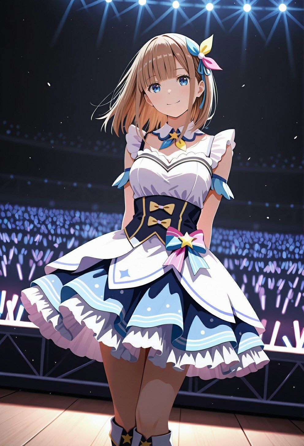 偶像堕落 ステージで笑うアイドル 楽屋で彼氏、夜はオタクの家 - サンプル画像 1