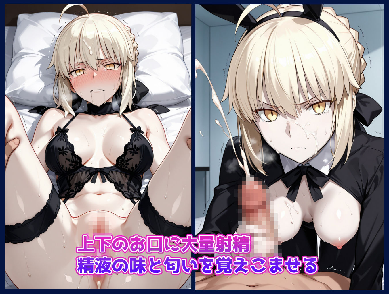 チートスキルで女の子をH漬けにして性奴●にする話 〜アルトリア  オルタ（セイバー）編〜 - サンプル画像 3