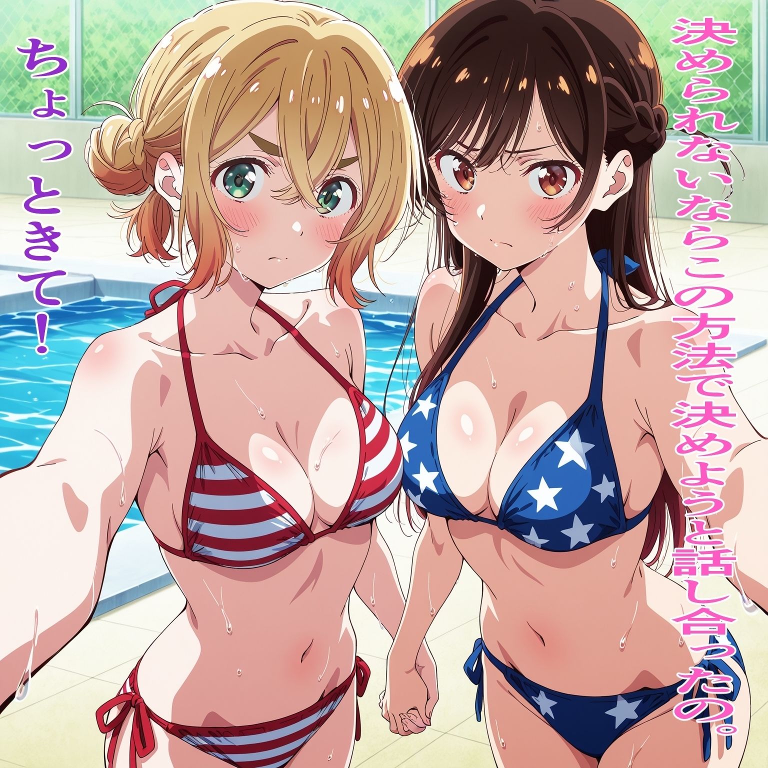 水原◯鶴＆七海◯美  ねぇどっちにするの？ - サンプル画像 2